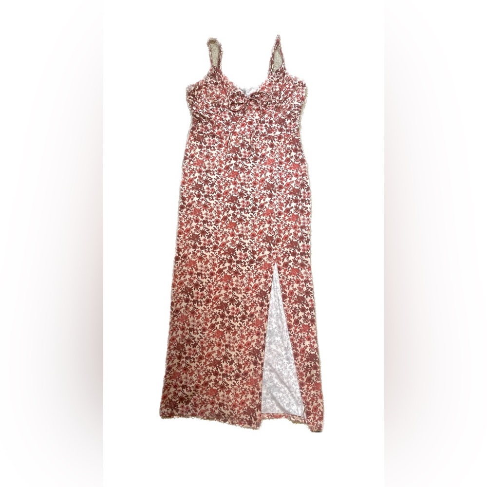 Forever 21 Pink Floral Print Cami Midi Dress. Size medium, NWT.